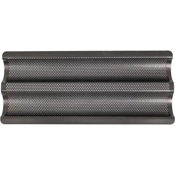 Masterclass Crusty Bake Non-Stick Perforated Baguette Tray 390 X 160 X 25mm