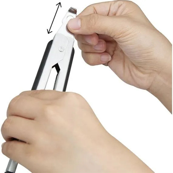 23cm Black Silicone Head Stainless Steel Tongs view 6