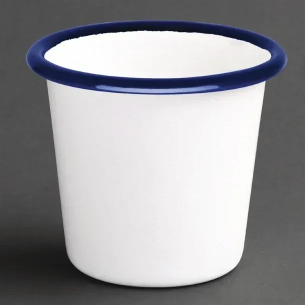 Olympia Enamel White/Blue Sauce Cup - 115ml 4oz (box 6) view 6