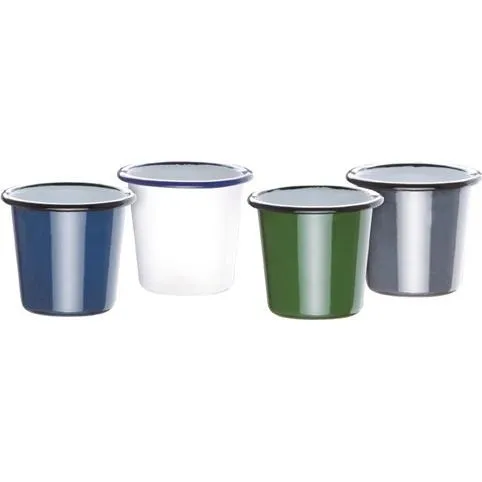Olympia Enamel White/Blue Sauce Cup - 115ml 4oz (box 6) view 2