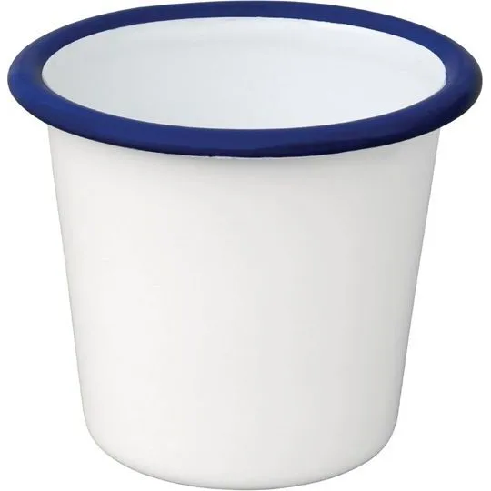 Olympia Enamel White/Blue Sauce Cup - 115ml 4oz (box 6) view 5