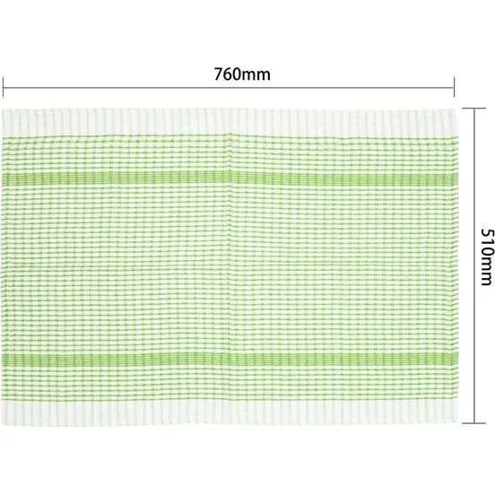 Vogue Wonderdry Tea Towels Green - 760x510mm 30x20" (pack 10) view 3