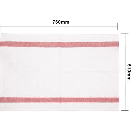 Vogue Tea Towel Red - 760x510mm 30x20" view 3