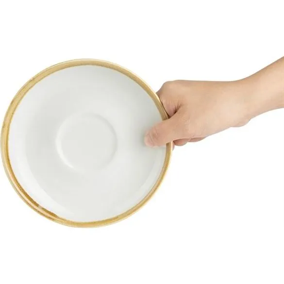 Olympia Kiln 340ml Cup Saucer Chalk 160mm view 3