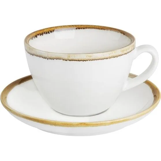 Olympia Kiln 340ml Cup Saucer Chalk 160mm view 2