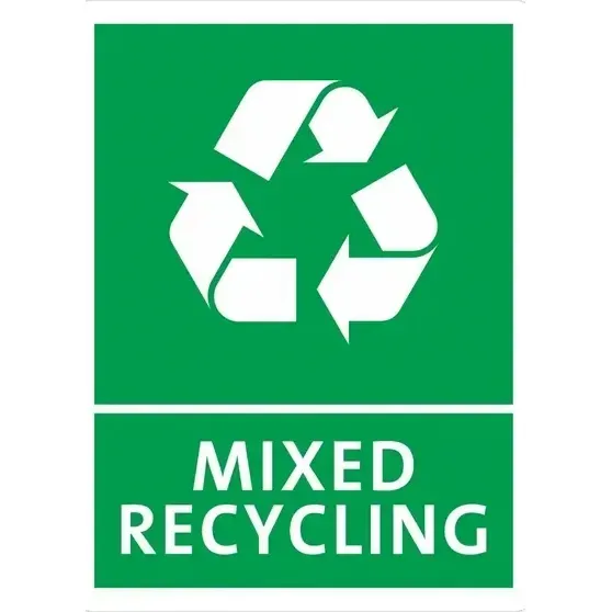 Mixed Recycling Label