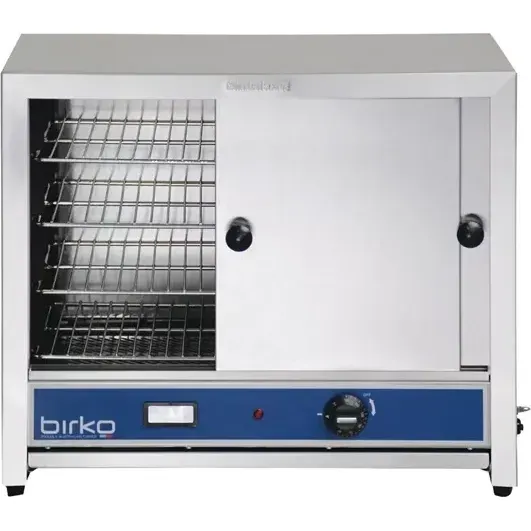 Birko 50 Pie Warmer Builder, Stainless Solid Front & Rear Sliding Doors