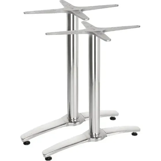 Bolero Aluminium Twin Leg Table Base view 5