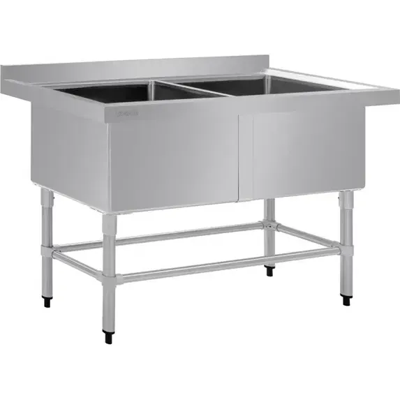Vogue Double Deep Pot Sink (90mm Drain) view 2