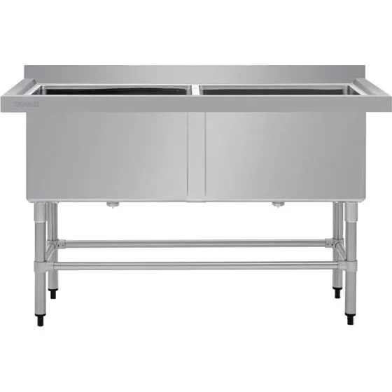 Vogue Double Deep Pot Sink (90mm Drain) view 4