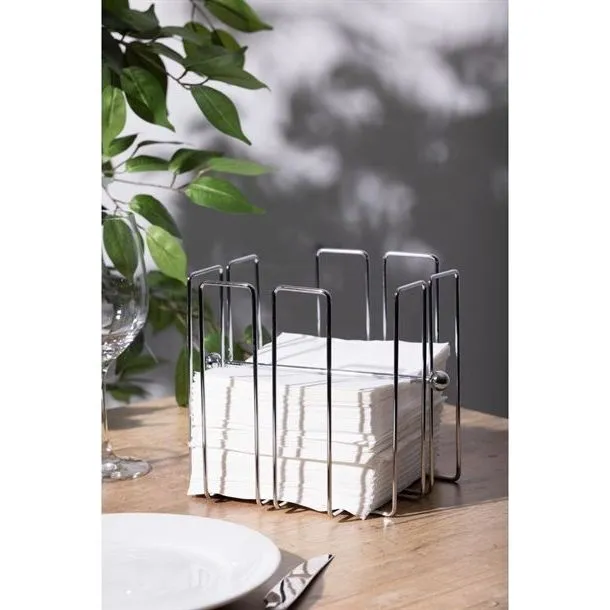 Olympia Wire Napkin Holder For Approx 150 Napkins - 190x190x190mm view 5