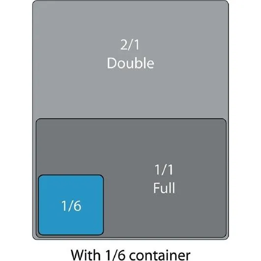 Vogue Black Polycarbonate Gn Lid - 1/6