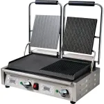 Apuro Contact Grill Double Flat Left/Ribbed Right