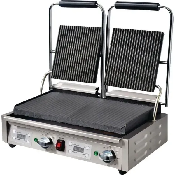 Apuro Contact Grill Double Ribbed/Flat
