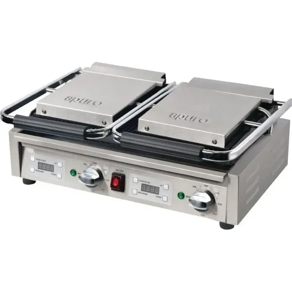 Apuro Contact Grill Double Ribbed/Ribbed