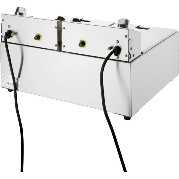 Apuro Double Electric Fryer with Timer - 5Ltr - 2x2.8kW