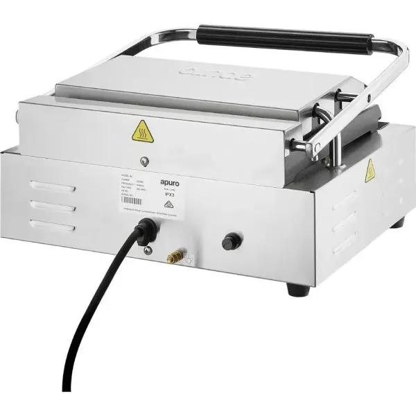 Apuro Extra Large Single Contact Grill Flat/Flat Plate