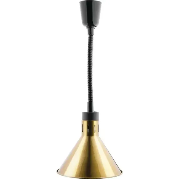 Apuro Retractable Conical Heat Shades - Gold Finish