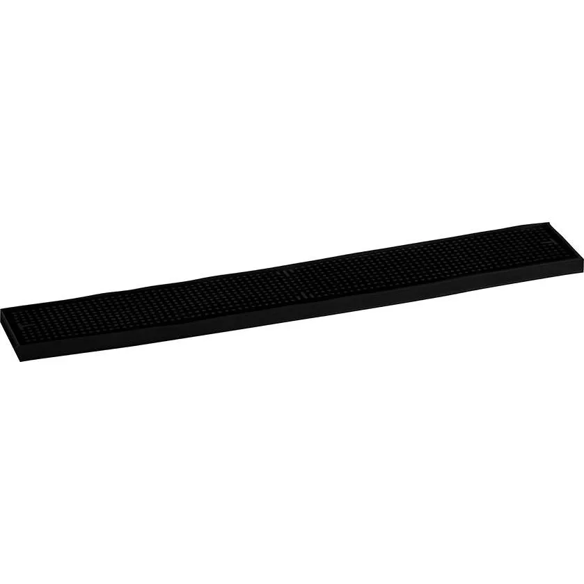 Bar Mat Black Rubber 520x80x15mm