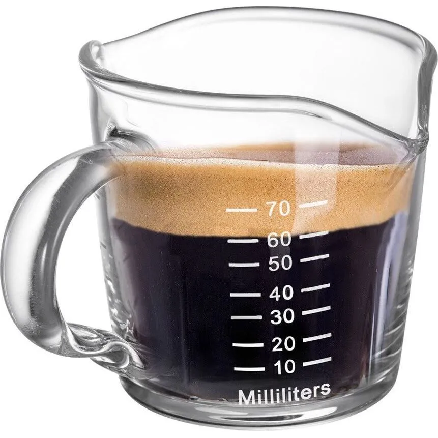 Barista Progear Double Spout Espresso Measure Glass