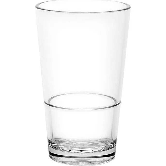 Beer Glass Highball Unbreakable Certified Nucleated — 570ml