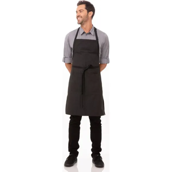 Bib Apron with Contrasting Ties