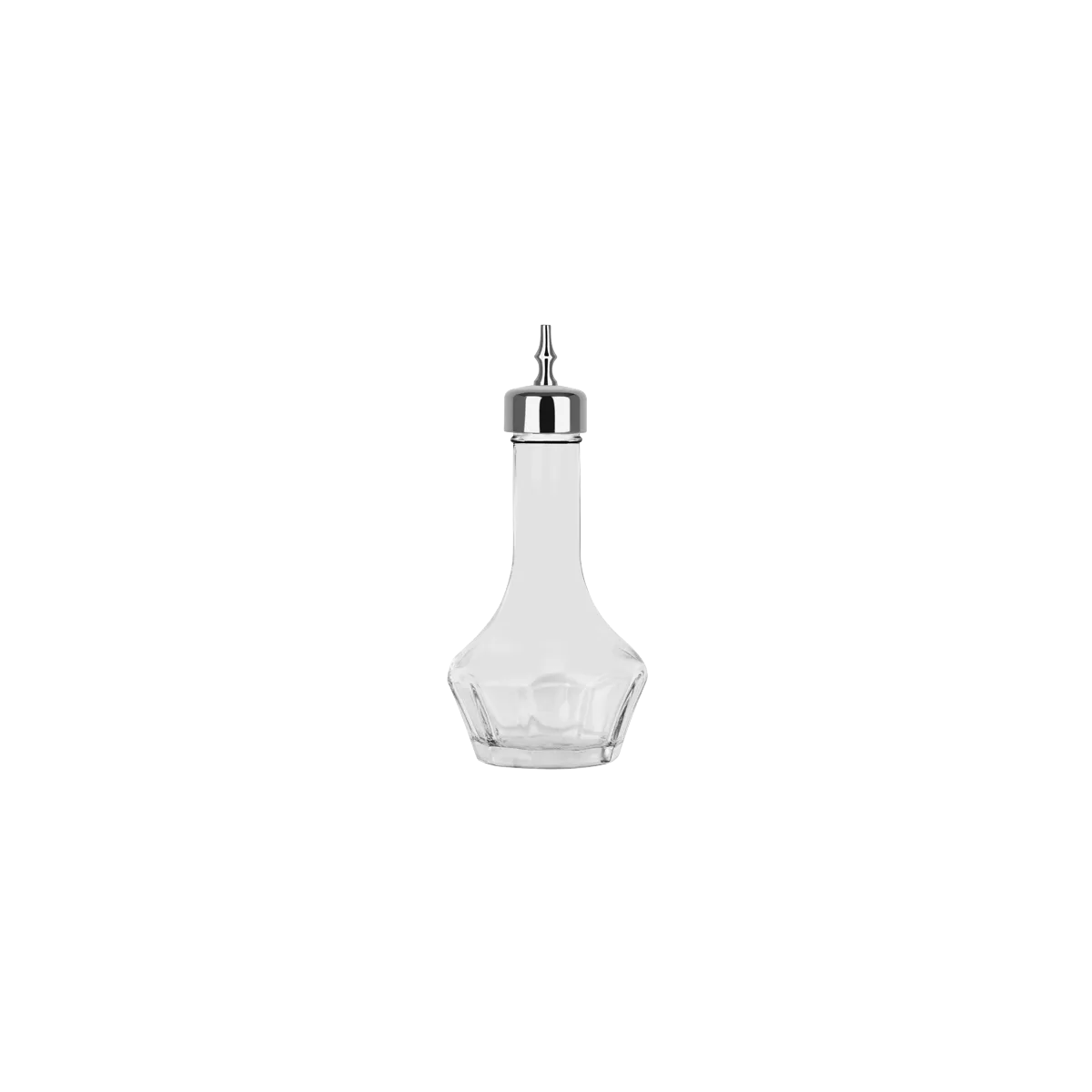 Bitter Bottle 50ml Glass with Gunmetal Lid
