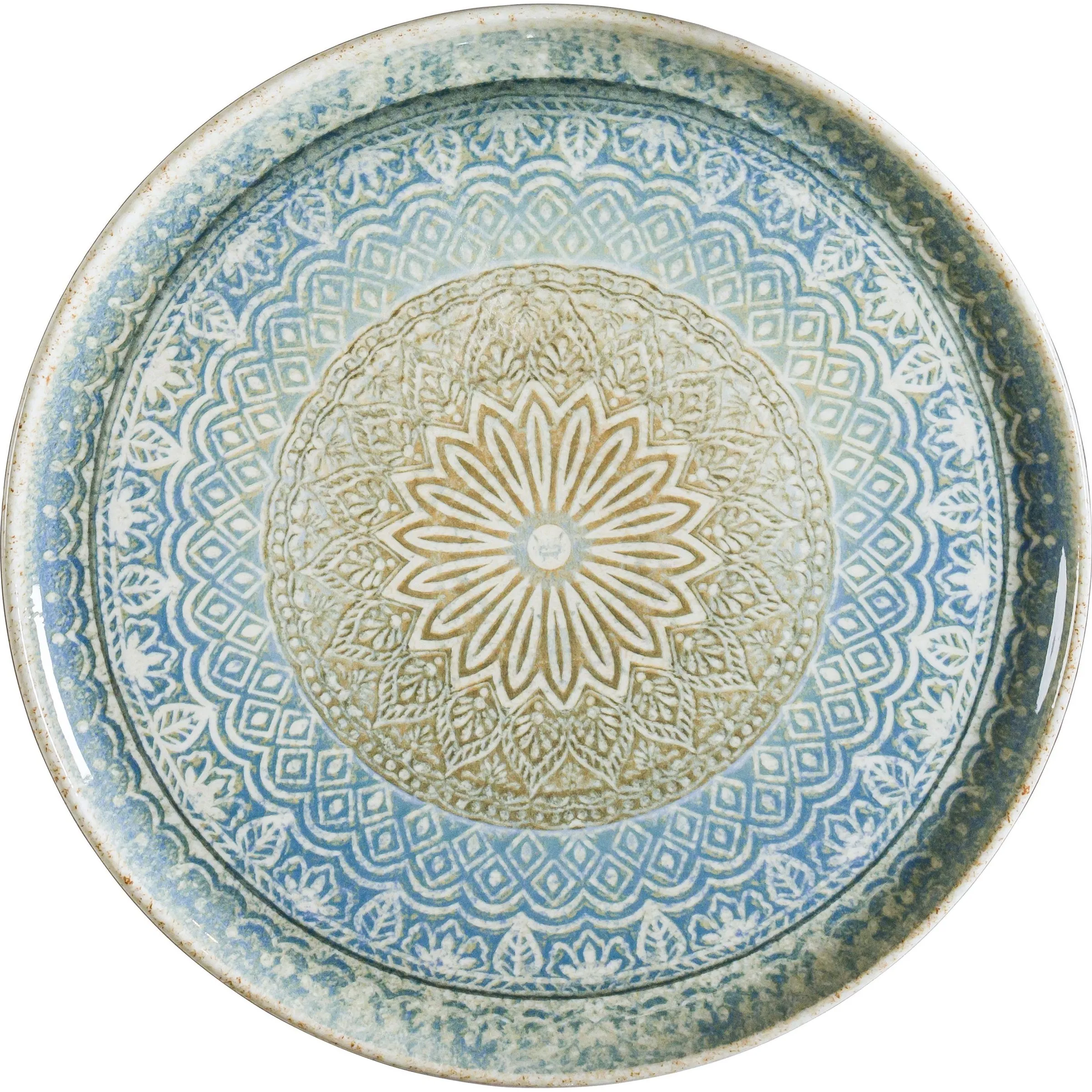 Bonna Rivus Ethnic Round Coupe Plate 320mm (rvs-Ethgrm32pz)