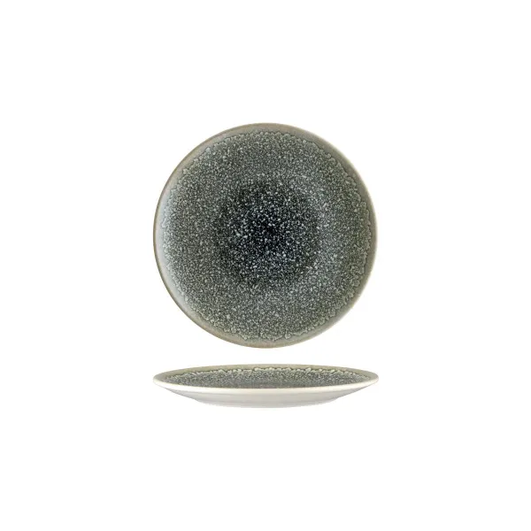 Bonna Thar Black Round Coupe Plate 210x20mm (thrblgrm21dz)