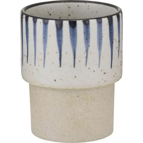 Brew Pottery-Blue Flame Tumbler Stack No Hdl 220ml