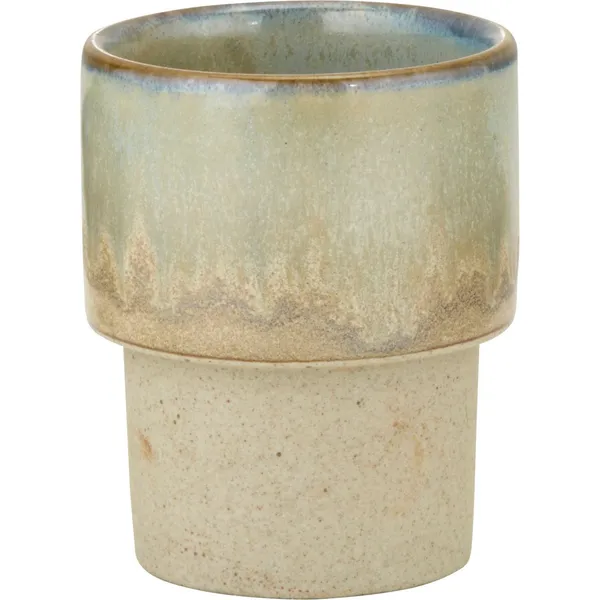 Brew Pottery-Sandy Beige Espresso Tumbler Stack No Hdl 90ml