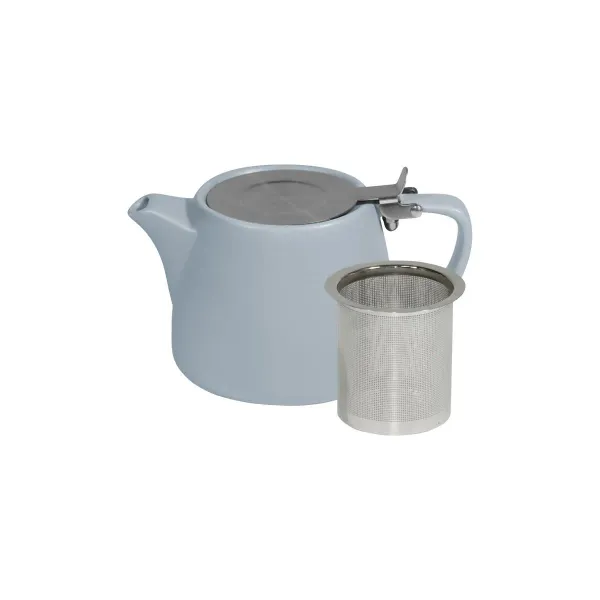 Brew-Silver Ice Stackable Matt Teapot 500ml Ss Infuser