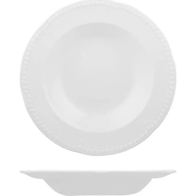 Pasta Plate Round Wide Rim — 230mm 330ml
