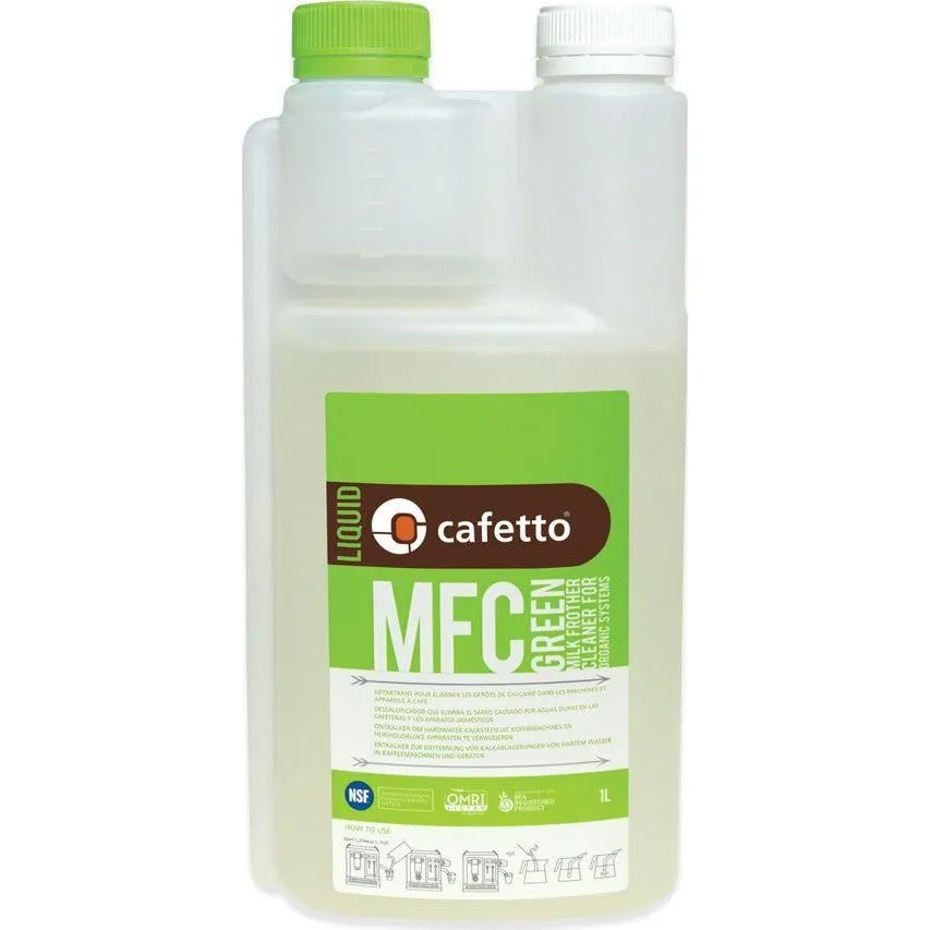 Cafetto 1 Litre Green Milk Frother Cleaner