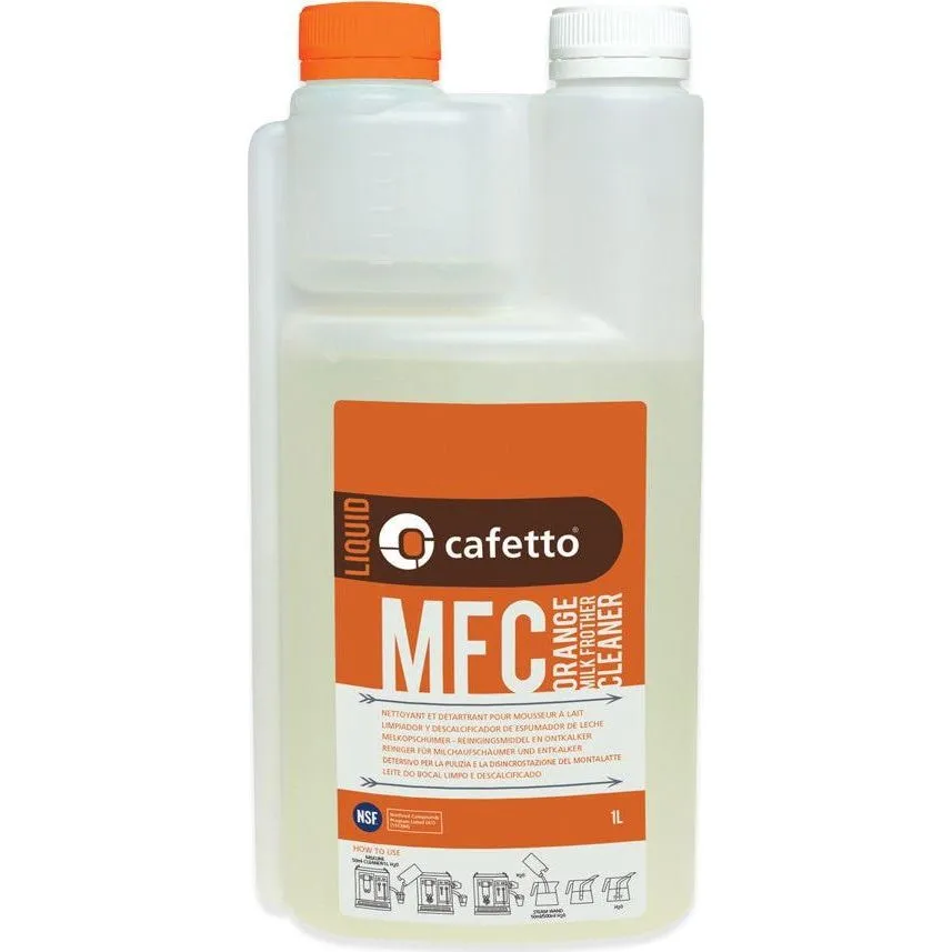 Cafetto 1 Litre Orange Milk Frother Cleaner