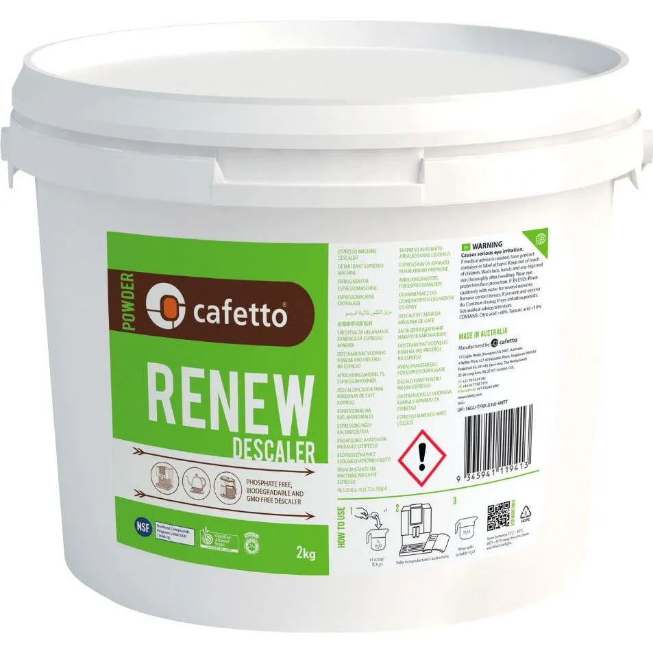 Cafetto 2kg Renew Descaler Powder