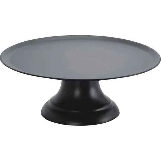 Cake Plate with Stand Polycarbonate Black — 239mm