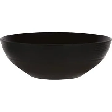 Cereal Bowl Rimmed Aura Matt Black — 165mm