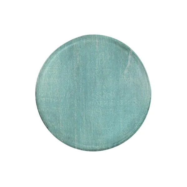 Chef Inox Round Serving Board Mangowood 300x15mm Aqua