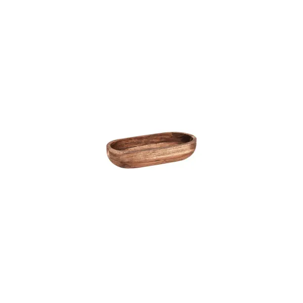 Chef Inox Serve Oval Bowl Acacia 254x130x60mm