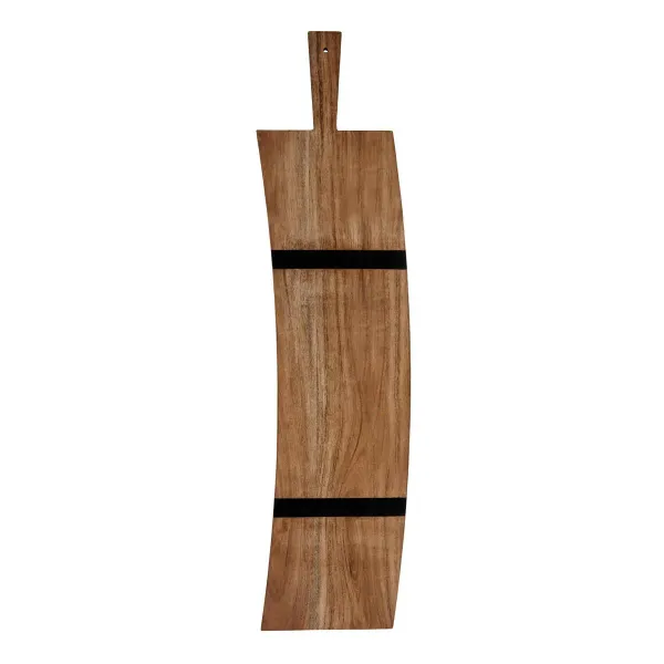 Chef Inox Serve Paddle Board Bent W/Blk Acacia 810x185x25mm