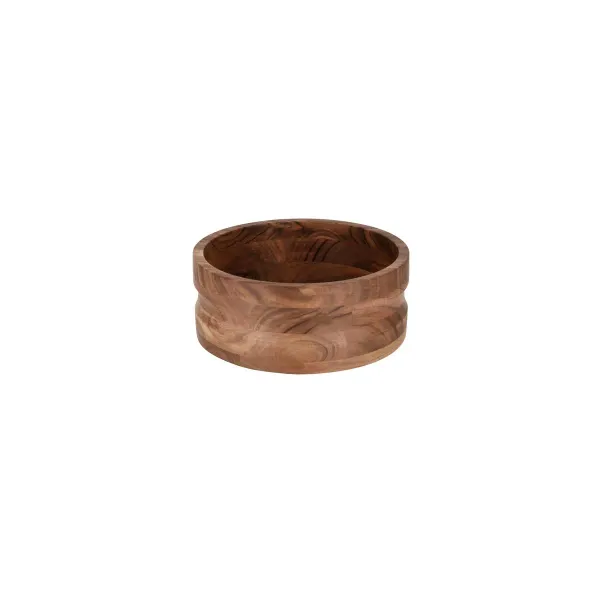 Chef Inox Serve Round Bowl W/Straight Sides Acacia 275x110mm