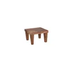 Chef Inox Serve Sqr Stand W/Legs Acacia Wood 210x210x140mm