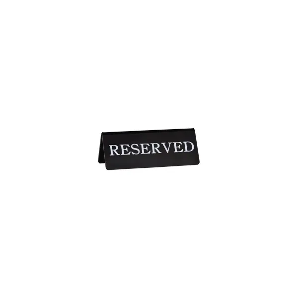 Chef Inox Sign "reserve" Double-Side Blk 15x5mm