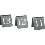 Chef Inox Table Nos: "41-50" 55x50mm Whi On Blk