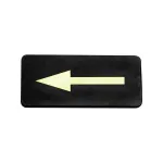 Chef Inox Wall Sign: "arrow Symbol" Gold On Blk