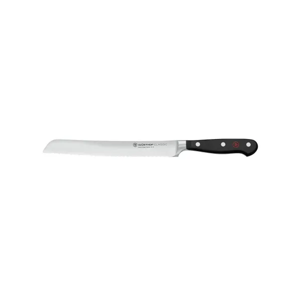Classic Black Bread Knife 200mm