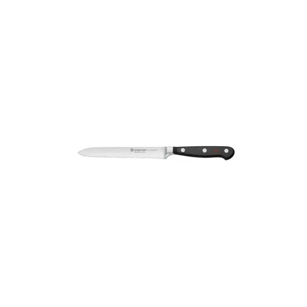 Classic Black Sausage Knife 140mm