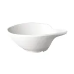 Condiment Bowl W/Lip 145x125x50mm Black Melamine "zen"