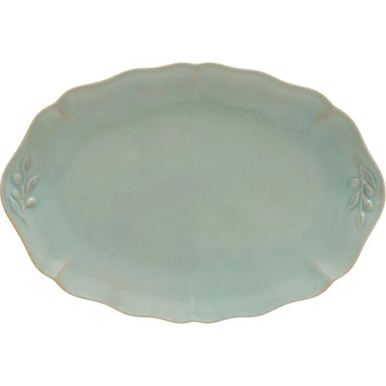 Costa Nova Alentejo Oval Platter 323x222mm Turq (ja321-Trq)